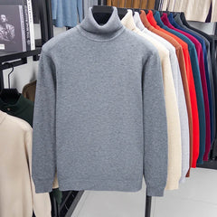 Men’s Premium Slim-Fit Turtleneck | Autumn/Winter Heavy-Duty Knitted Pullover