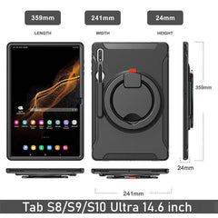 Rotation Hand Ring Stand Case For Samsung Galaxy Tab S8 S9 S10 Ultra by Snagg A Tab Case