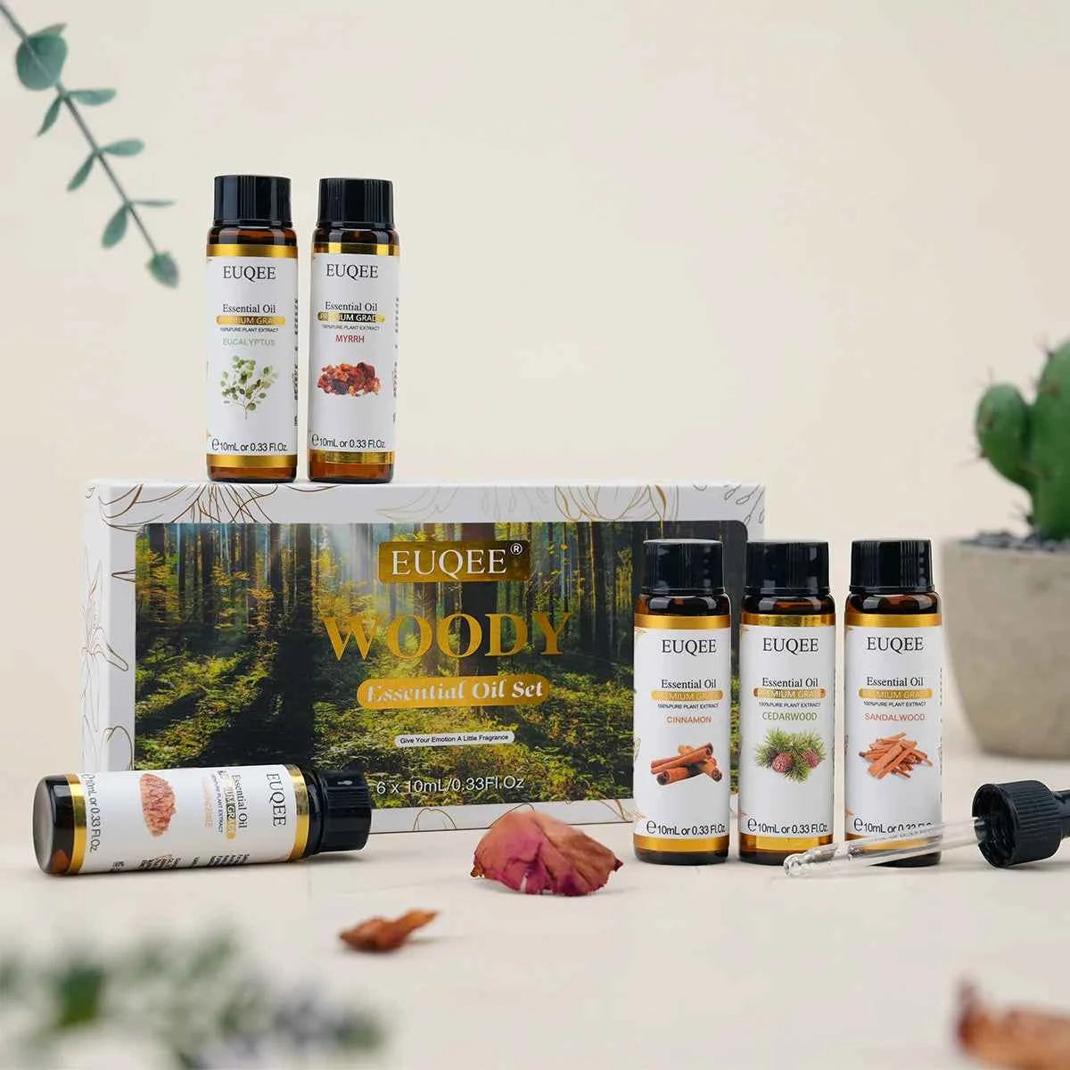 6 Piece Essential Oil Collection – 100% Pure Natural Aromatherapy Set for Diffusion & DIY Wellness