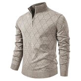 Men’s American 1/4 Zip Pullover | Fleece-Lined Thermal Knitwear