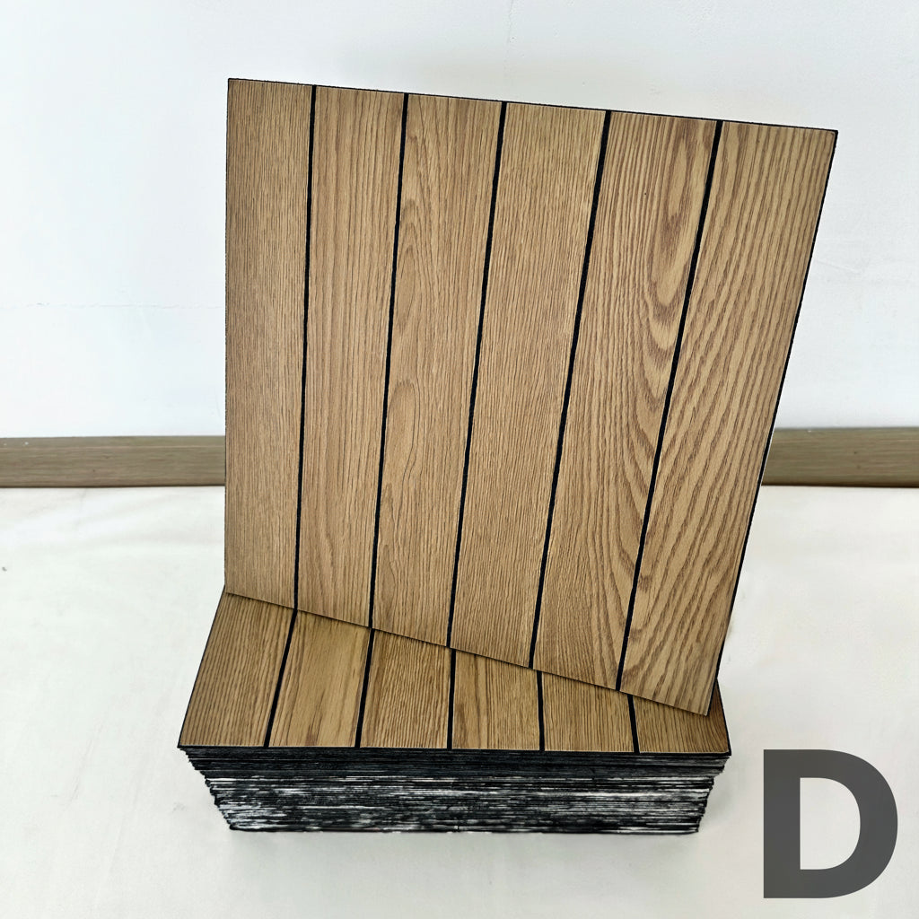 Self-Adhesive Vinyl Waterproof Wood-Grain Striped Wall Stickers by Snagg A Vinyl Sticker