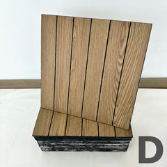 Self-Adhesive Vinyl Waterproof Wood-Grain Striped Wall Stickers by Snagg A Vinyl Sticker