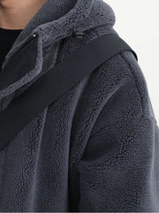 Oversized Sherpa Jacket with Hood by Snagg A Jacket