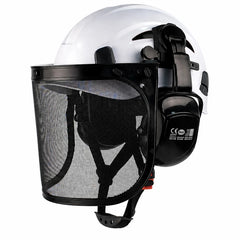 Forestry safety helmet kit with mesh face shield and earmuffs – image 11