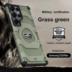 Magnetic Military Rugged Armor Magsafe Case - For Samsung Galaxy S25 Ultra