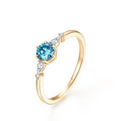 Colorful 5.0mm Moissanite Ring - SnaggIt