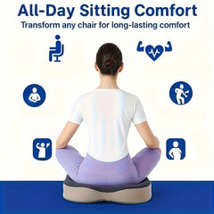 Memory Foam Seat Cushion – Ergonomic 3D Support by Snagg A Cushion