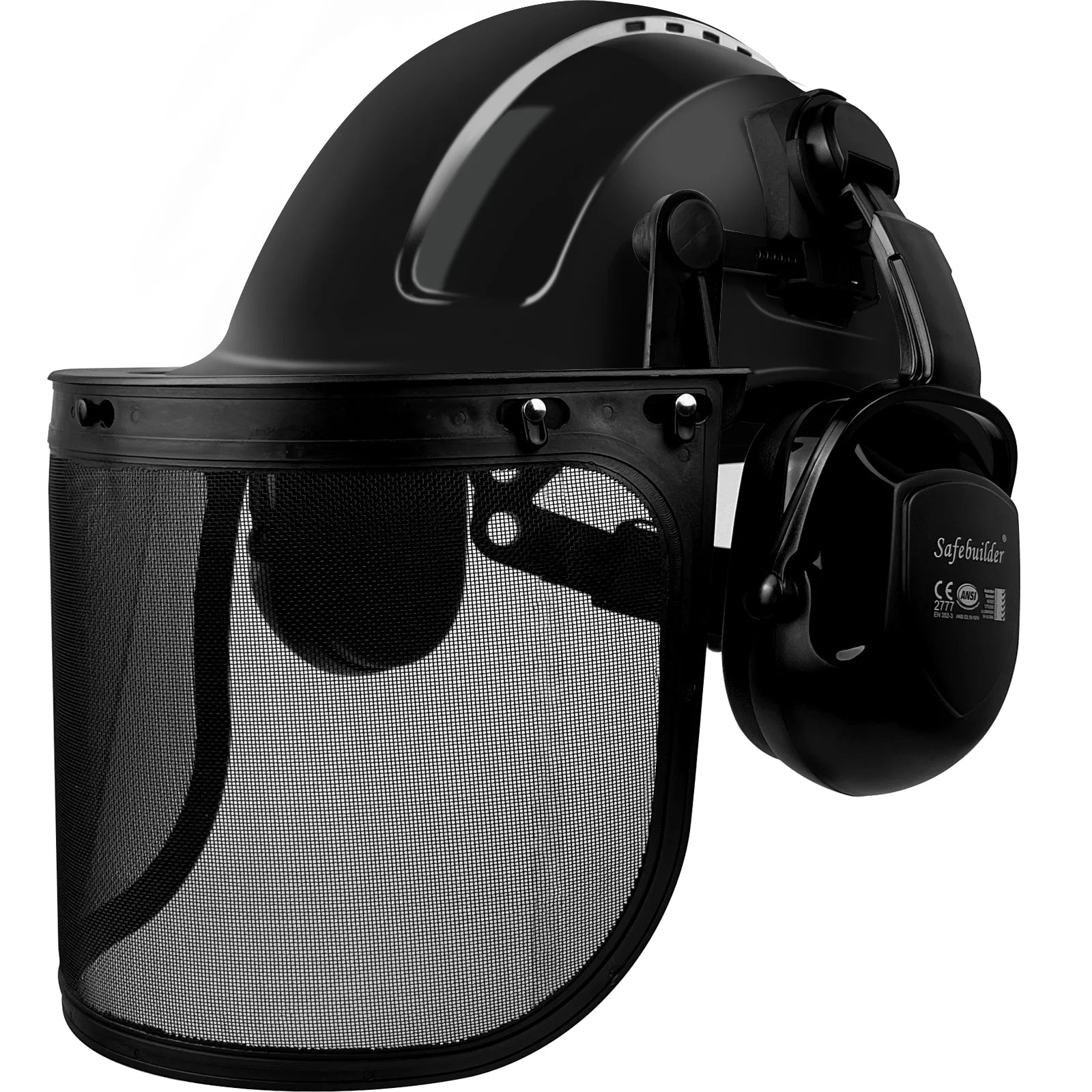 Forestry Safety Helmet With Face Shield & Ear Muffs by Snagg A Safety Helmet
