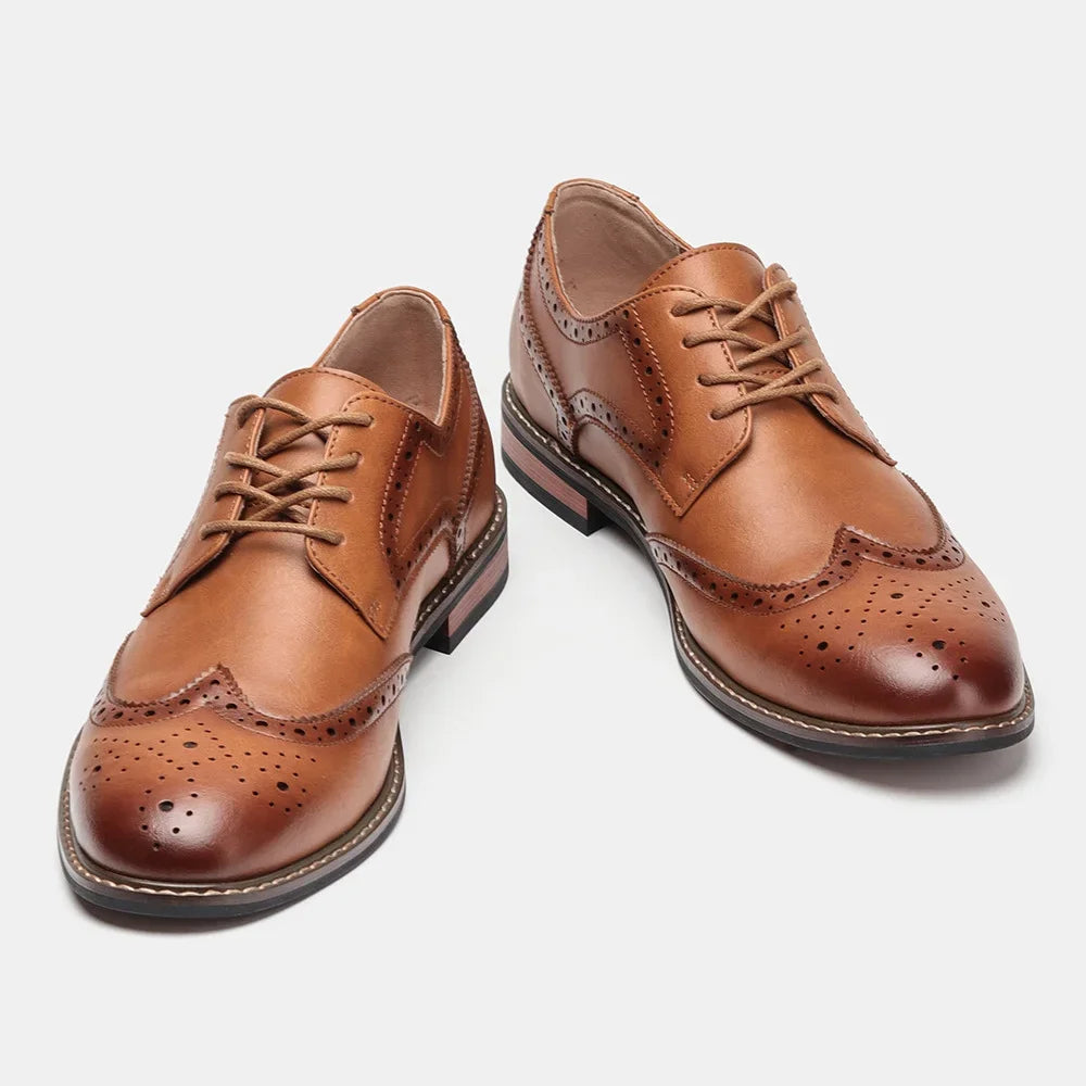 Men’s Brogue Dress Shoes – Lace-Up Formal Wedding & Social Shoes by Snagg A Shoes