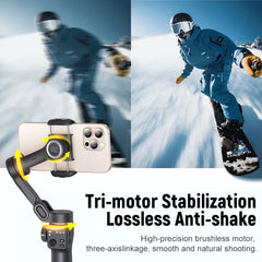 Handheld Anti-shake Gimbal Stabilizer Travel Extended Selfie Stick by Snagg A Tripod