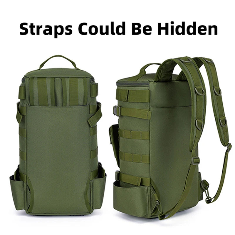 Tactical Fishing Backpack with Rod Holders by Snagg A Backpack