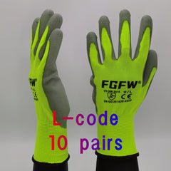 10 Pairs PU Coated Work Gloves by Snagg A Gloves