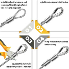 PVC Transparent Stainless Steel Wire Rope 10–25M | 2mm Cable for Clothesline Guardrail Safety Rope