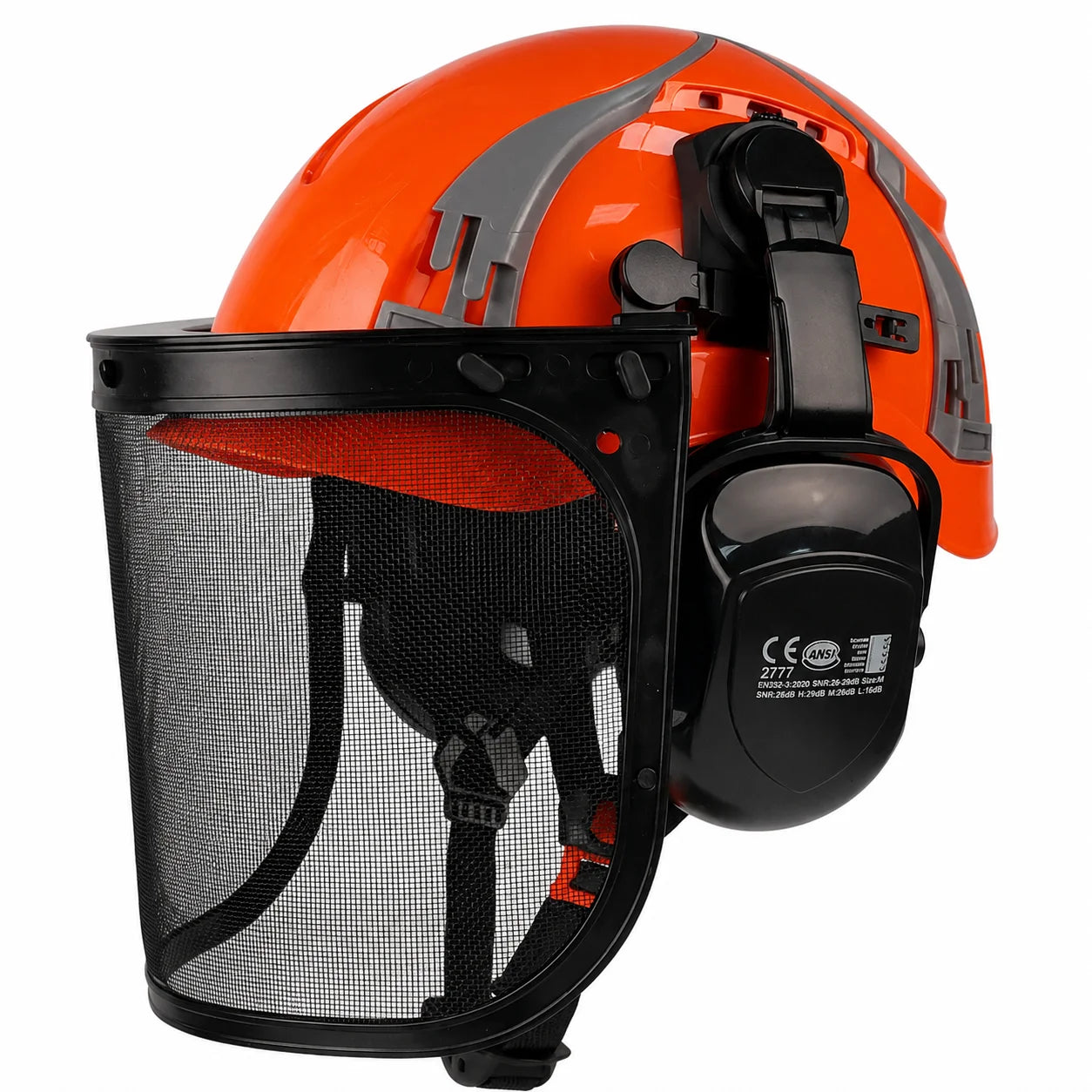Forestry safety helmet kit with mesh face shield and earmuffs – image 13