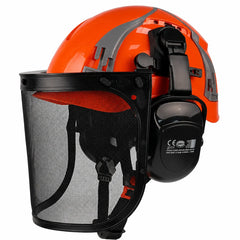 Forestry safety helmet kit with mesh face shield and earmuffs – image 13