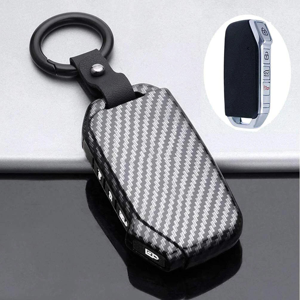 4 Bottons Carbon Fiber ABS Car Key Cover by Snagg A Key Cover