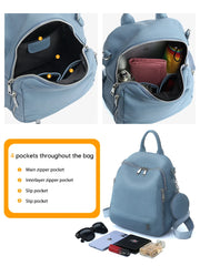Zency Women's Genuine Leather Backpack High-Quality School Bag Travel Female Shopper Shoulder Satchel Rucksack Commuter
