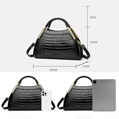 Alligator Patent Leather Crossbody Shoulder Bag - SnaggIt