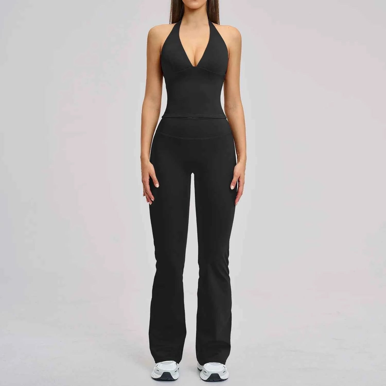Women's 2-Piece Yoga Set | High Waist Leggings & Sports Bra Workout Fitness Gym Tracksuit