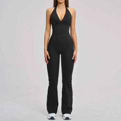 Women's 2-Piece Yoga Set | High Waist Leggings & Sports Bra Workout Fitness Gym Tracksuit