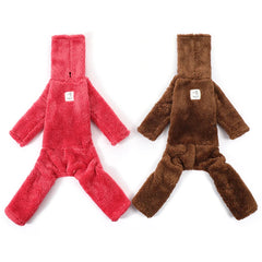 Winter Double Fleece High Collar Dog Coat