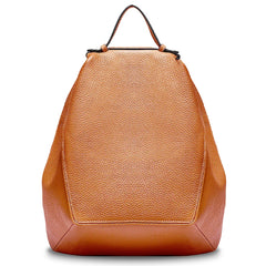 Genuine Leather Classic Backpack Purse – Roomy A4 & iPad-Fit Knapsack Satchel Rucksack for Women (0.82kg)