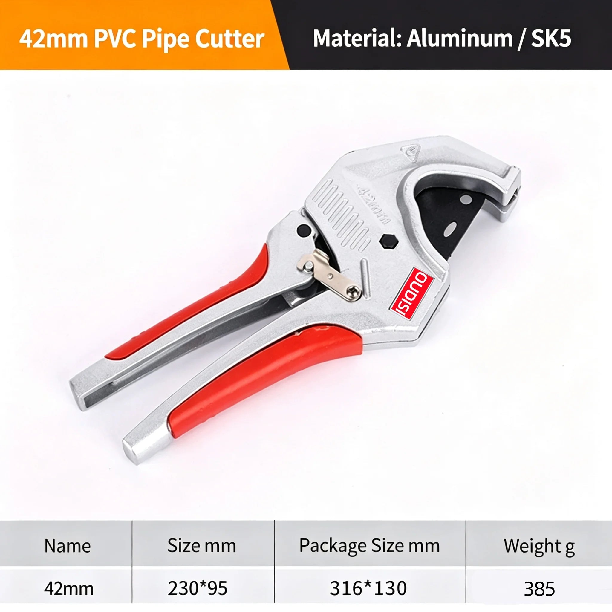 Ratchet pipe cutter with SK5 blade for PVC and PEX pipe – image 9