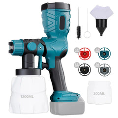 1000ML Cordless Paint Spray Gun – Compatible with Makita 18V LXT Batteries