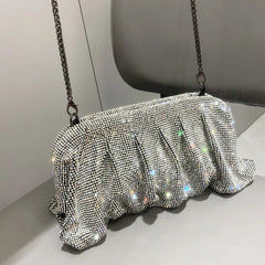 Elegant Rhinestone Crystal Evening Clutch by Snagg It Purses