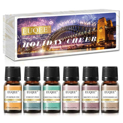 6 Piece Fragrance Oil Collection – 10ml Pure Natural Aroma Diffusion Set for Wellness & DIY Crafting