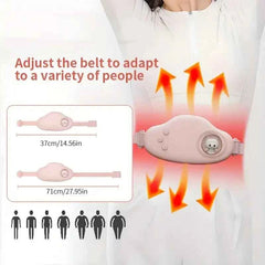 Waist Heating Massager Belt – Abdominal Warm Therapy for Menstrual Pain & Fatigue Relief