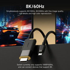 Portable TV Dock – USB-C to HDMI 8K@60Hz HDR, 100W PD for Switch 2, Steam Deck & ROG Ally