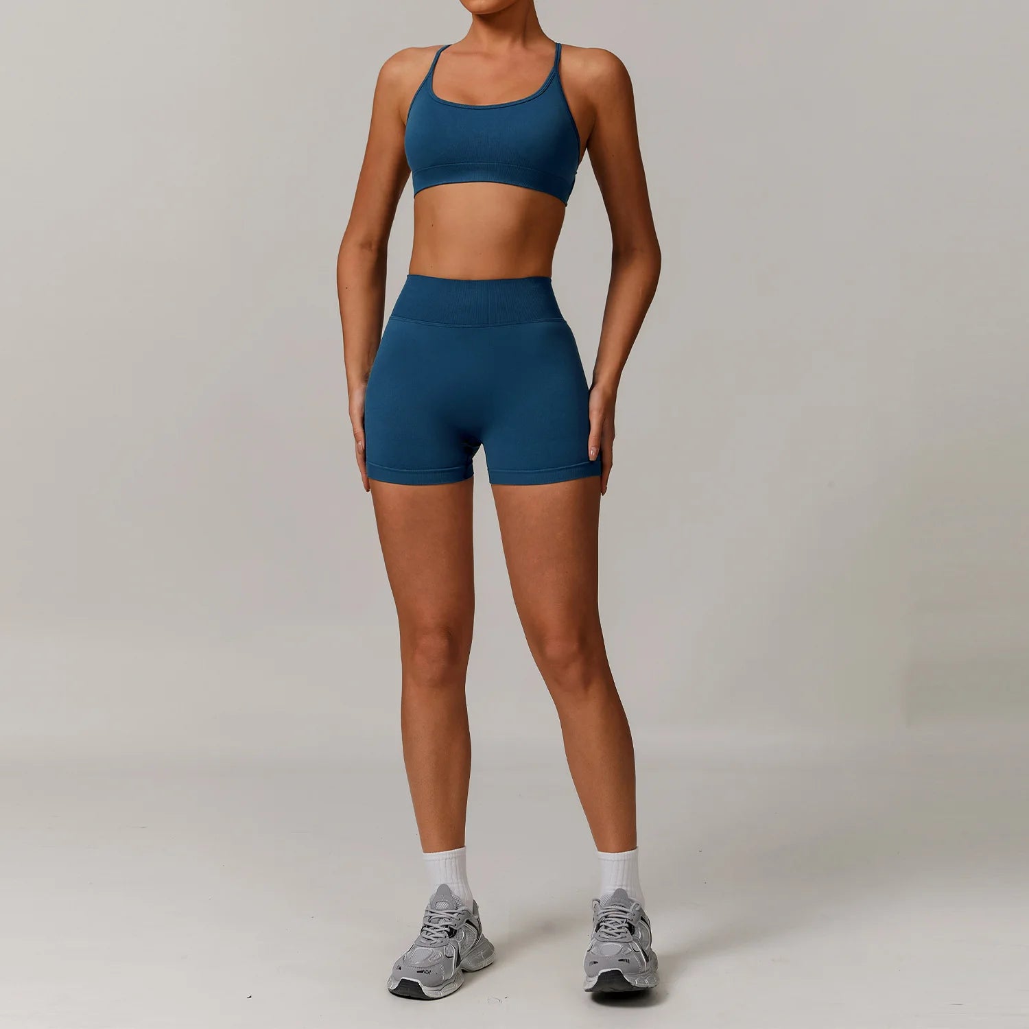 Women's 2/3-Piece Seamless Yoga Tracksuit | Gym Sports Bra & Leggings Fitness Set Sportswear