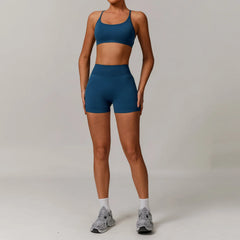 Women's 2/3-Piece Seamless Yoga Tracksuit | Gym Sports Bra & Leggings Fitness Set Sportswear