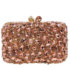 Brown Crystal Evening Clutch - SnaggIt