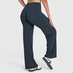 Women's Flared Wide-Leg Yoga Leggings | Seamless Breathable Fitness Versatile Casual Pants