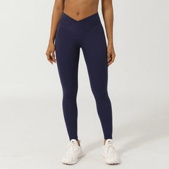 Women's Cross Waist Push-Up Yoga Leggings | High Waist Quick-Dry Gym Jogging Workout Tights