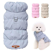 Padded Dog Vest Jacket – Windproof Warm Winter Coat for French Bulldog, Chihuahua & Poodle