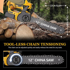 12" Cordless Chainsaw by Snagg A Chainsaw