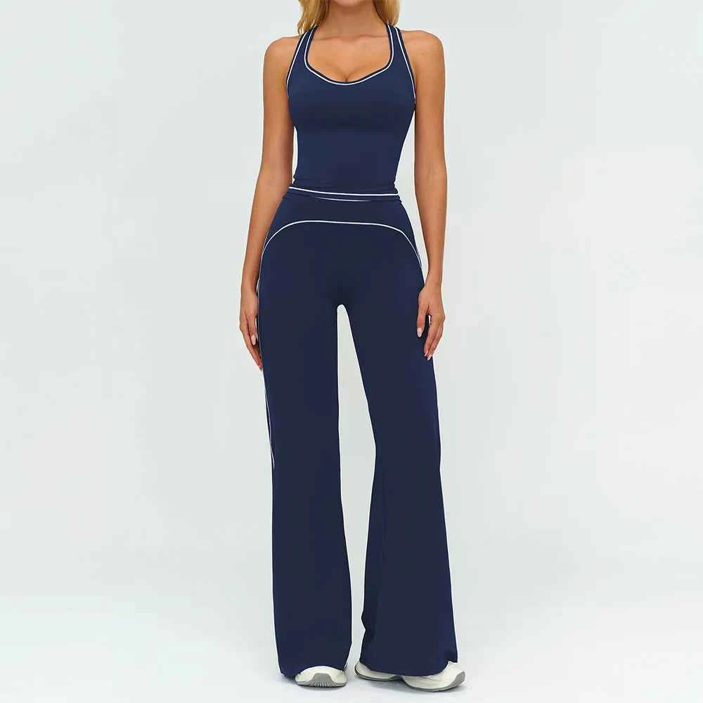 Women's 2-Piece Fitness Suit | Sports Bra & High Waist Leggings Yoga Gym Tracksuit Activewear