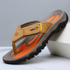 New Quality Leather Non-Slip Slippers for Men by Snagg A Slipper