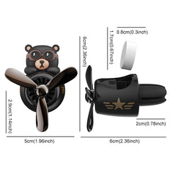 Rotating Airplane Pilot Bear Car Air Freshener by Snagg An Air Freshener
