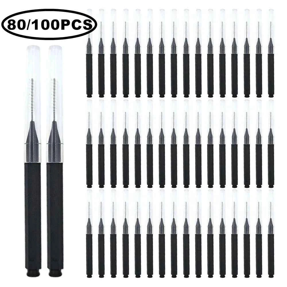 Professional 80/100 Piece Mini Grooming Set – Disposable Multi Purpose Precision Brushes