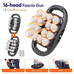 8/16 Heads Body High Frequency Vibration Massage Gun