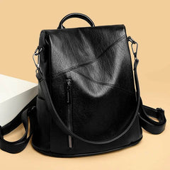 Anti-Theft Vintage Leather Backpack - SnaggIt