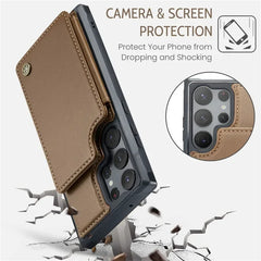 Luxury Leather Wallet Card Case – Samsung Galaxy S23 Series - Phone Cases & Covers