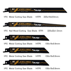 10PCS Bi-Metal Reciprocating Saw Blades Set