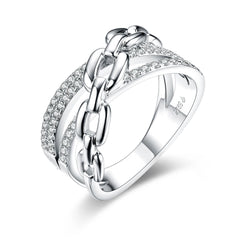 925 Sterling Silver Vintage Moissanite Ring by Snagg A Ring