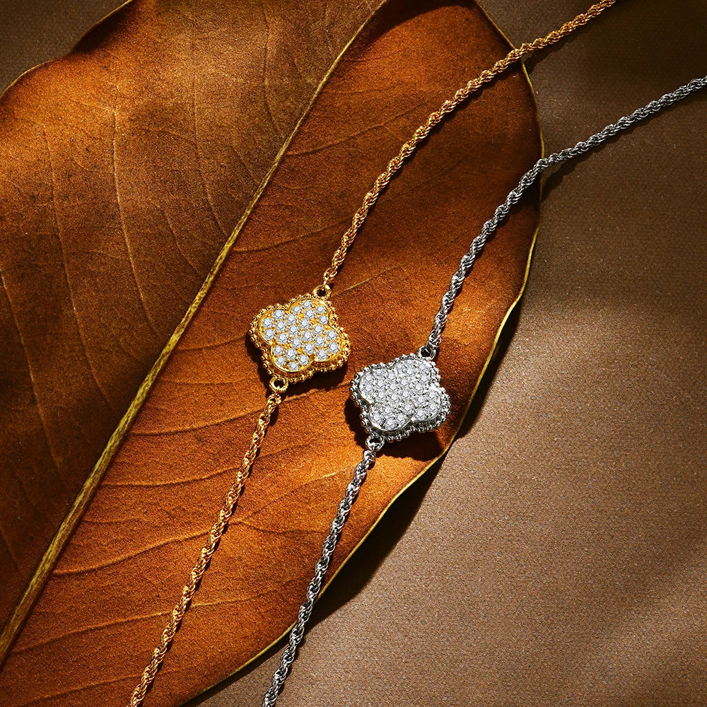 Luxury Bezel Moissanite Bracelet by Snagg A Bracelet