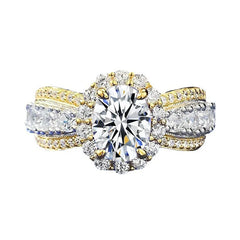 Oval Moissanite Ring 6x8MM by Snagg A Ring